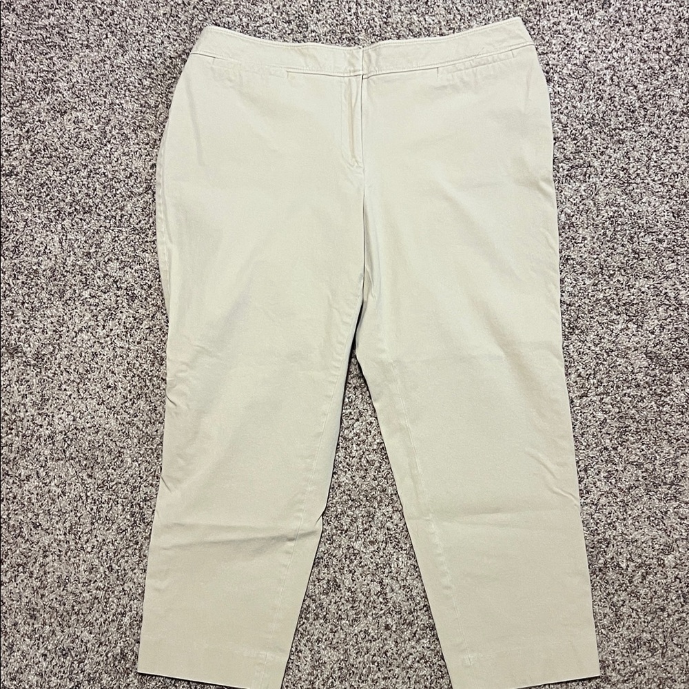 Talbots Cream Trousers